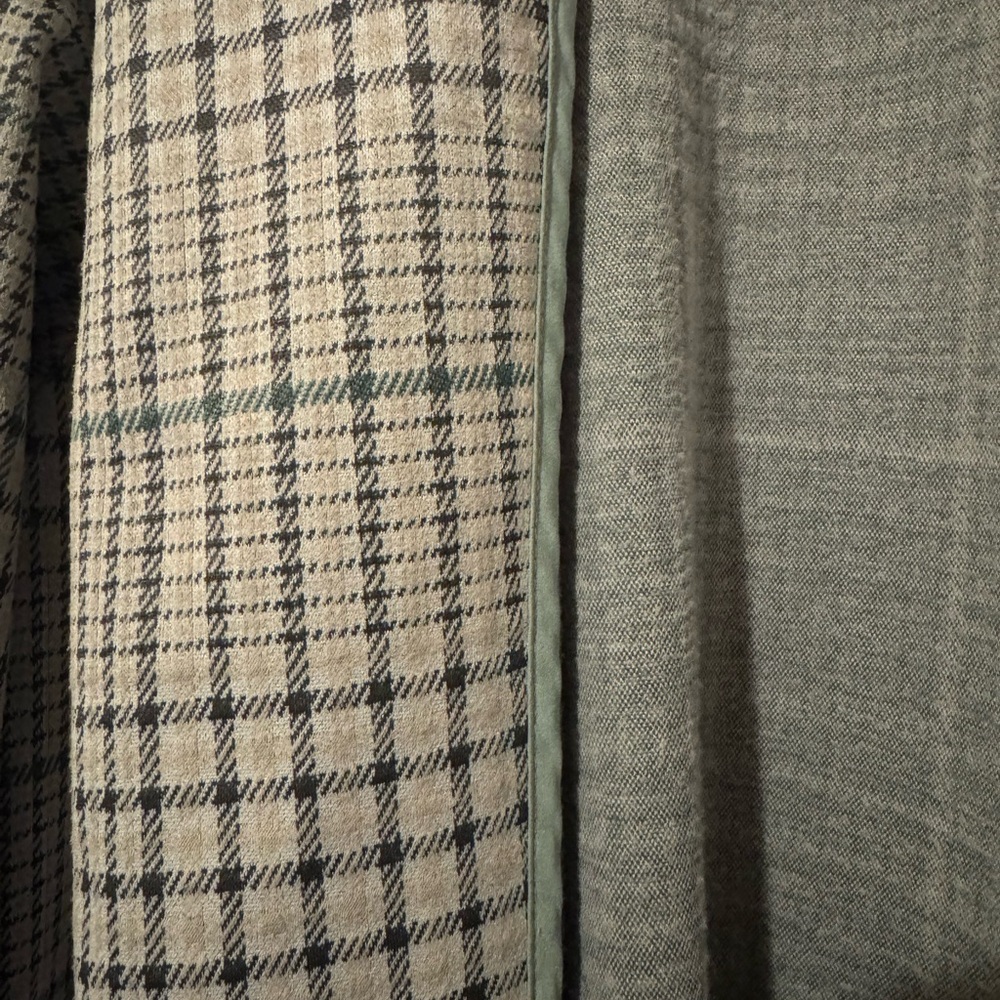 MELLODAY Gray Plaid Trench Coat - Picture 6 of 6
